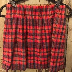 JCrew Plaid Wool Skirt size 2